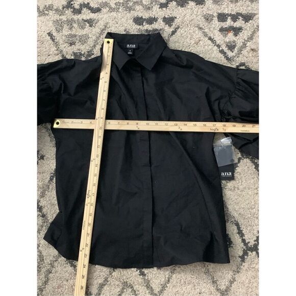 NEW WITH TAGS Women a.n.a NWT Ana A New Approach Womens black tier ruffle sleeve - Picture 6 of 6